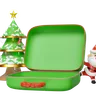 Suitcase Empty With Santa Claus