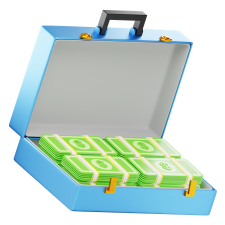 Suitcase money  3D Icon