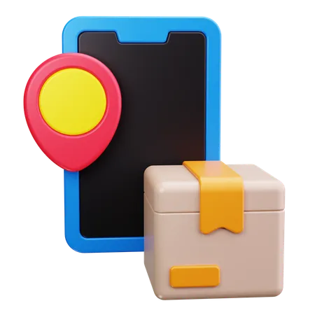 Suivi des commandes mobiles  3D Icon