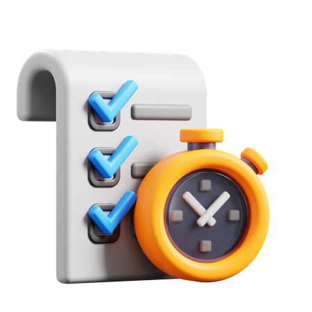 Suivi du temps  3D Icon