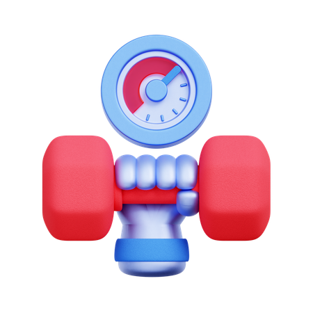 Suivi du temps d'entraînement  3D Icon