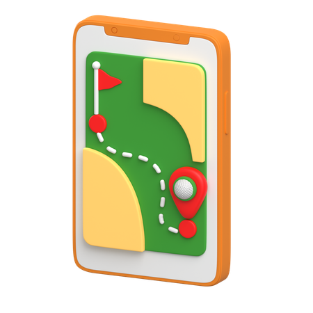 Suivi du golf  3D Icon