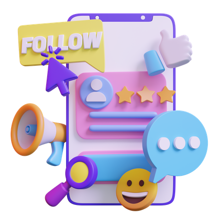 Suivre  3D Icon