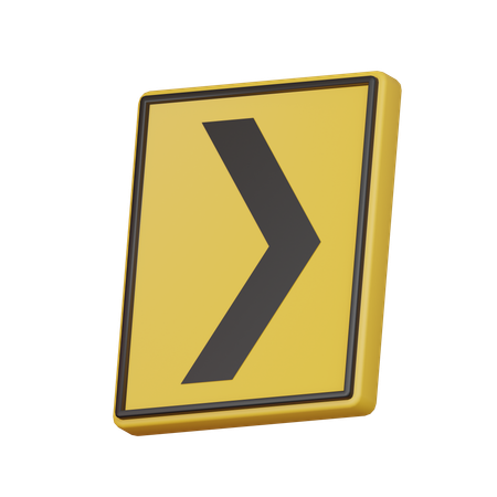 Suivez le panneau de signalisation  3D Icon