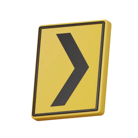 Suivez le panneau de signalisation  3D Icon