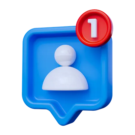 Suivre les notifications  3D Icon