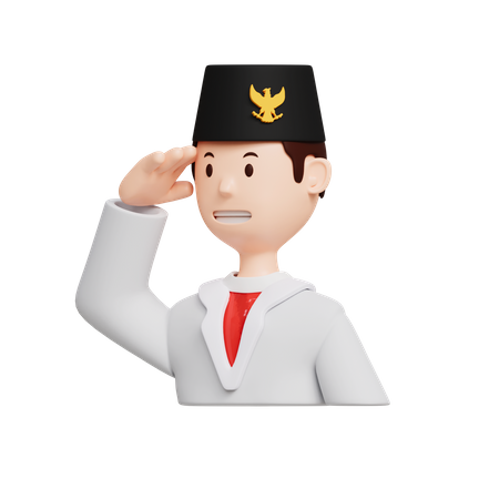 Sukarno  3D Icon