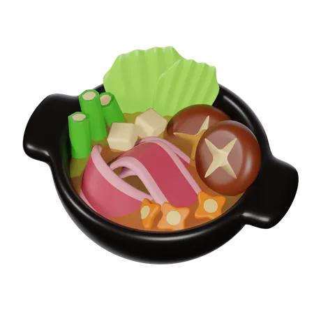 Sukiyaki  3D Icon