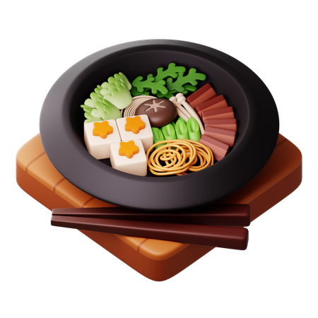 Sukiyaki  3D Icon