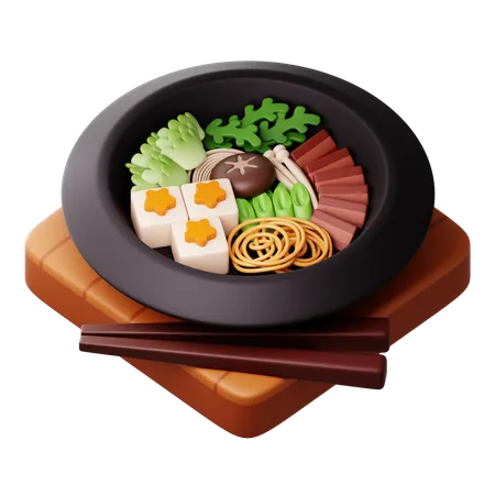 Sukiyaki  3D Icon