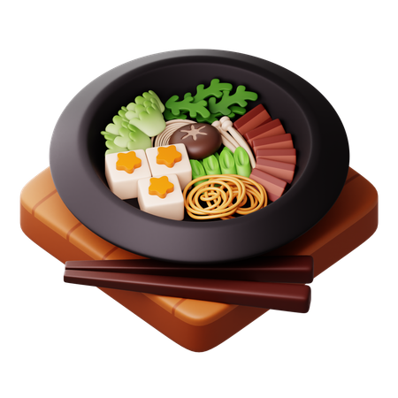 Sukiyaki  3D Icon