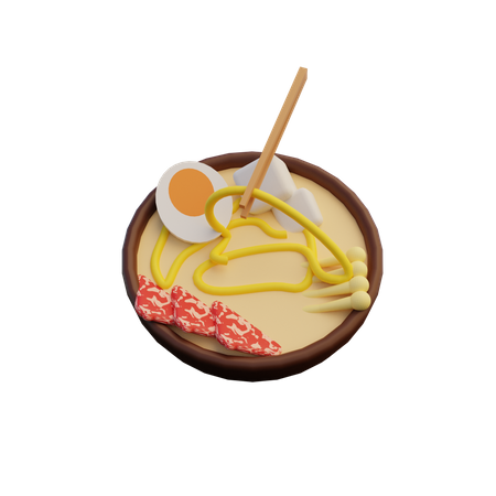 Sukiyaki  3D Illustration