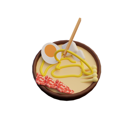 Sukiyaki  3D Illustration
