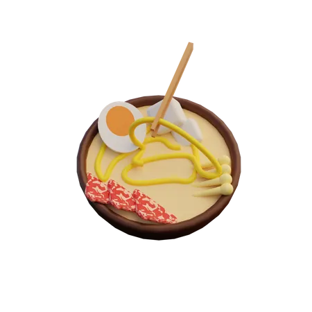 Sukiyaki  3D Illustration