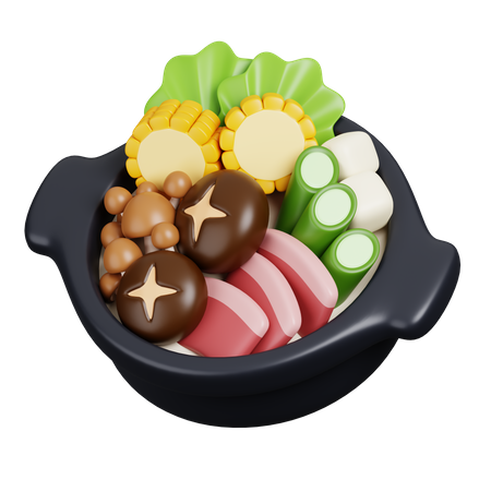 Sukiyaki  3D Icon