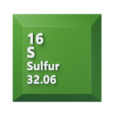Sulfur  3D Icon