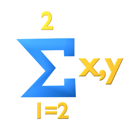 Summation Formula  3D Icon