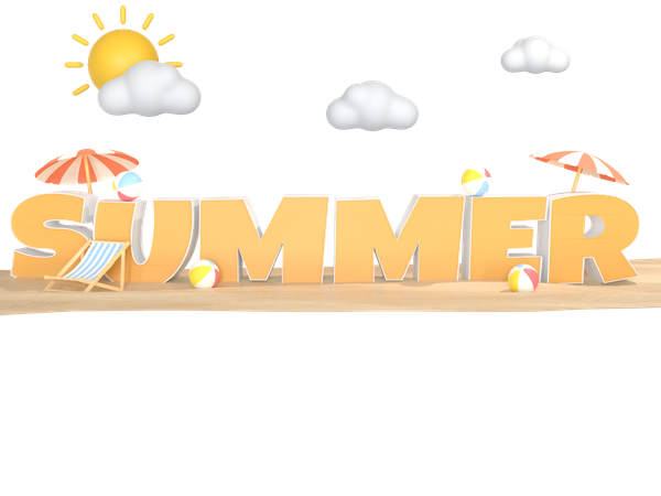 Summer  3D Icon