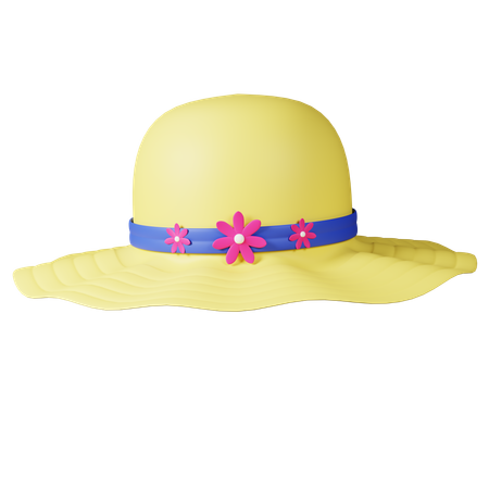 Summer Hat  3D Icon