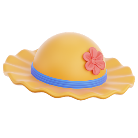 Summer Hat  3D Icon