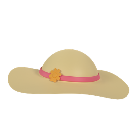 Summer Hat 3D Icon