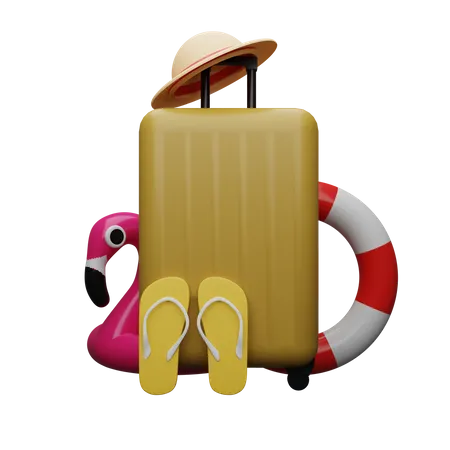 Summer Holiday Planning  3D Illustration