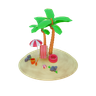 summer holiday 3d logo