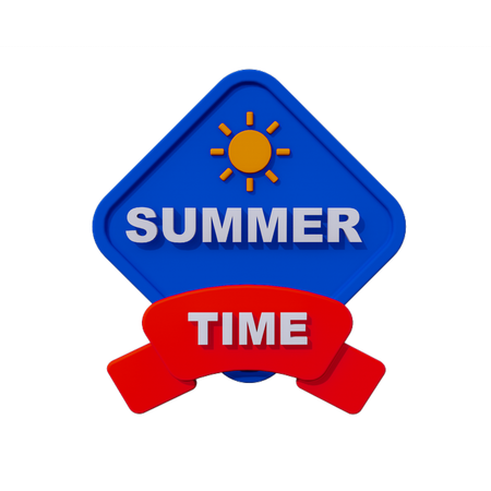 Summer Nameplate  3D Icon