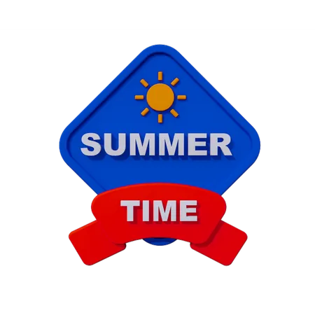 Summer Nameplate  3D Icon