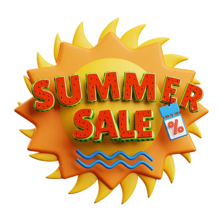 Summer Sale  3D Icon
