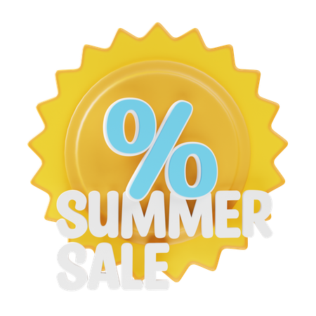 Summer Sale  3D Icon