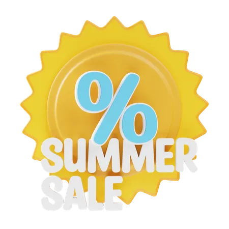 Summer Sale  3D Icon