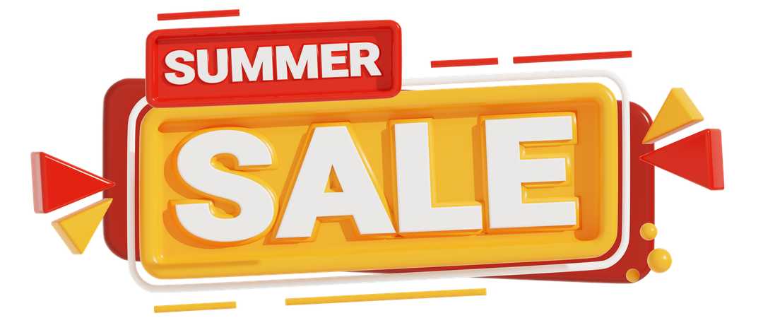 Summer Sale  3D Icon