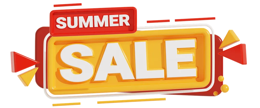 Summer Sale  3D Icon