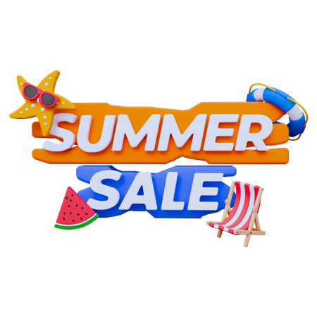 Summer Sale  3D Icon