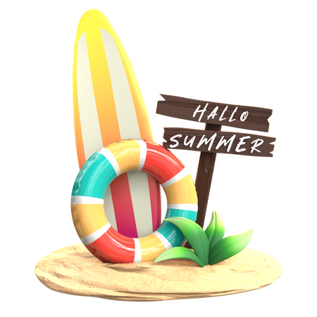 Summer Set  3D Icon