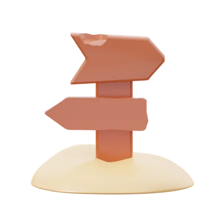 Summer Signpost  3D Icon