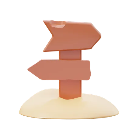 Summer Signpost  3D Icon