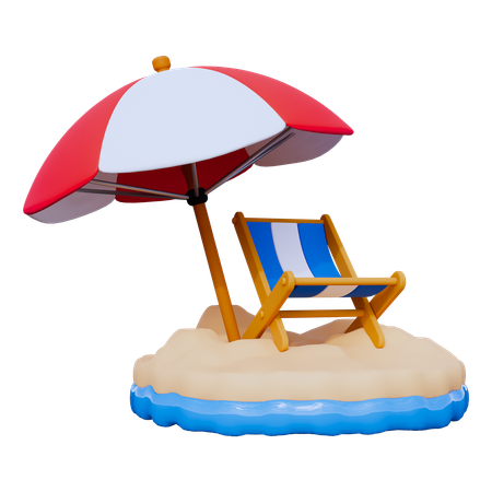 Summer Vacation  3D Icon