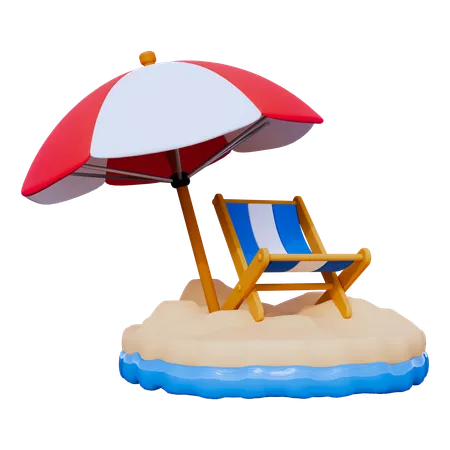 Summer Vacation  3D Icon