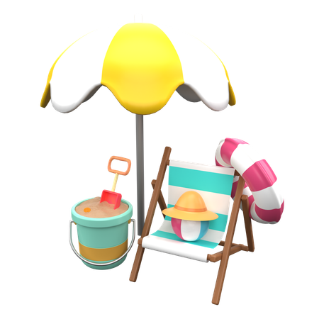 Summer Vacation  3D Icon