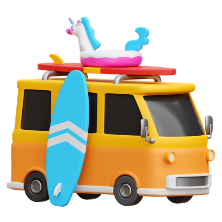 Summer vacation 3D Icon