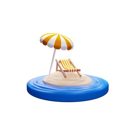 Summer Vacation 3D Icon