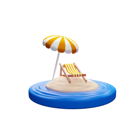 Summer Vacation 3D Icon