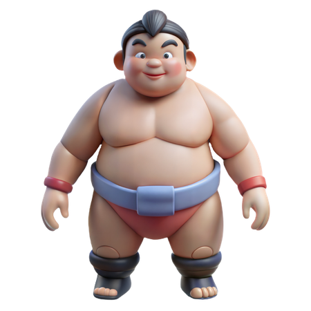 Sumo Wrestler  3D Icon