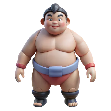 Sumo Wrestler  3D Icon