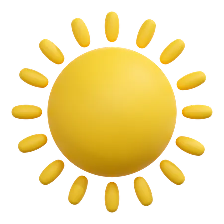 Sun Illustration 3D Icon