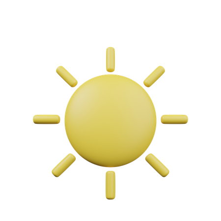 Sun  3D Icon