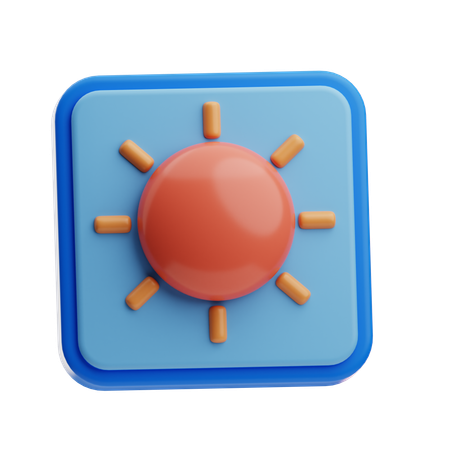Sun  3D Icon