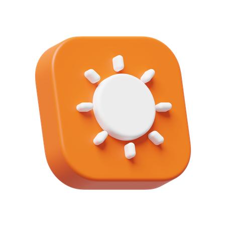 Sun  3D Icon